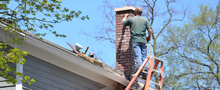 Vinyl and PVC Chimney Flashing Installation in Romeoville, IL