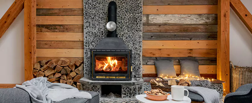 Thelin Hearth Products Direct Vent Gas Stove Fireplace Inspection in Romeoville, Illinois